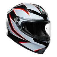 AGV K6 Helmet Flash Matt Black/Grey/Red