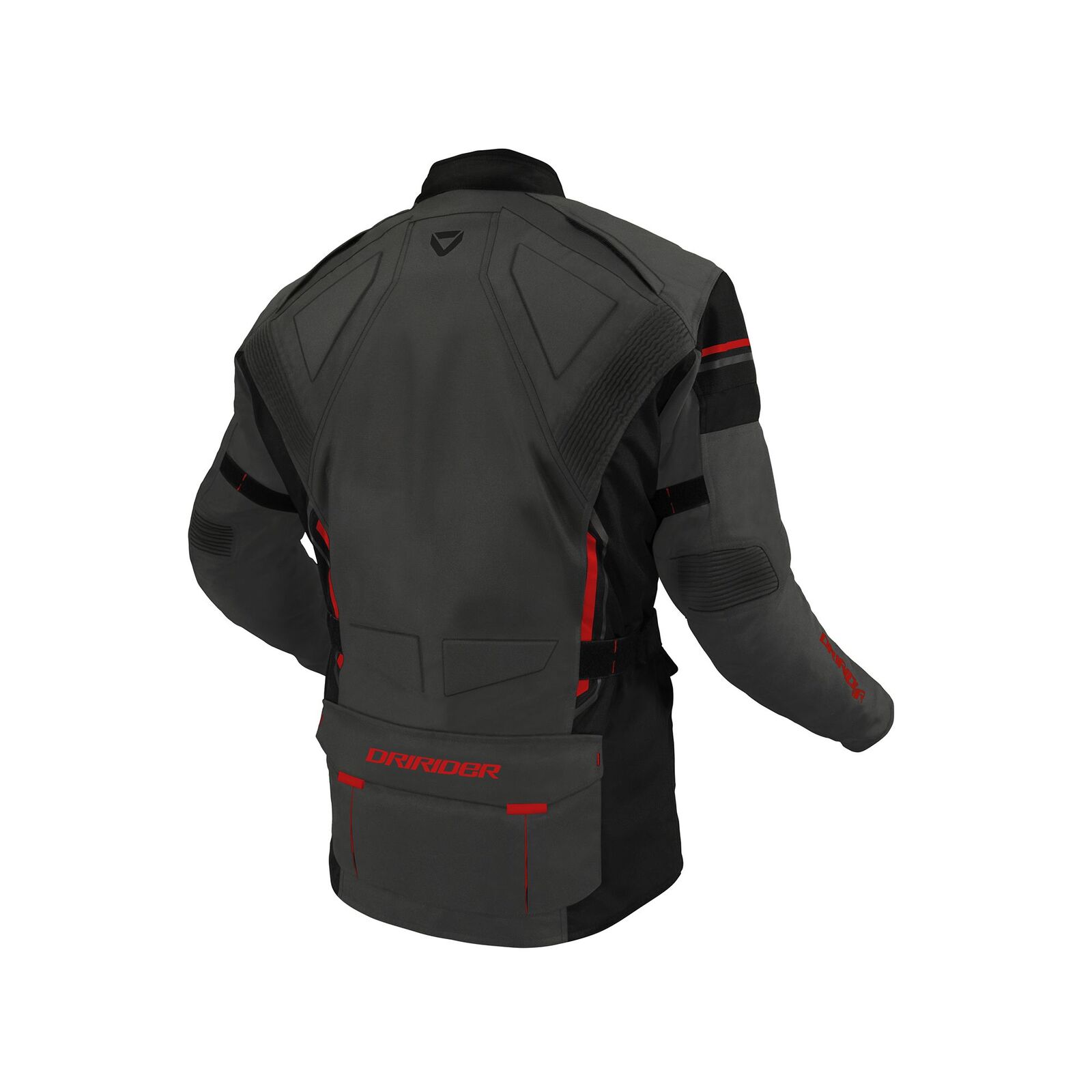 DRIRIDER COMPASS 4 YOUTH JACKET GREY/BLACK/RED