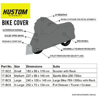Kustom MX Motorcycle Cover Medium Product thumb image 2