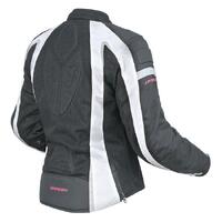 Dririder Airstream Womens Textile Jacket Black/White Product thumb image 2