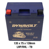 Dynavolt MG9-4B-C Battery 12V AGM Nano Gel 9Ah Product thumb image 2