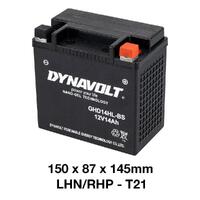 Dynavolt Battery AGM FA Nano Gel 12Volt 14Ah GHD14HL-BS Product thumb image 2