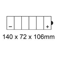 Roadstar  Battery 12 Volt Standard Series 12N6.5A-3B Product thumb image 2