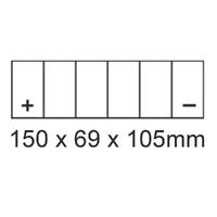 Roadstar Battery Dcmf DT9B-BS [CT9B-BS] [CTX9-B4] [8Ah] EA Product thumb image 2