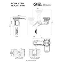 Quad Lock Motorcycle Fork Stem Mount PRO Product thumb image 2