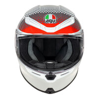 AGV K6 S Helmet SMU Fision White/Red/Light Grey Product thumb image 2