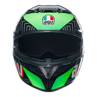 AGV K3 Helmet Kamaleon Black/Red/Green Product thumb image 2