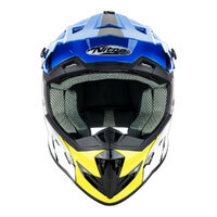 Nitro MX700 Youth Recoil Off Road Helmet Black/Blue/White/Fluro Yellow Product thumb image 2