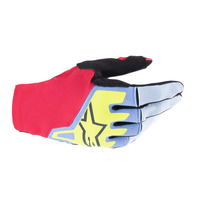 Alpinestars 2024 Techstar Gloves Light Blue/Red Berry/Black Product thumb image 2