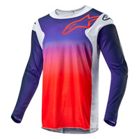 Alpinestars 2024 Racer Hoen Jersey Light Grey/HOT Orange/Black Product thumb image 2