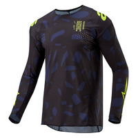 Alpinestars 2024 Techstar Rantera Jersey Black/Navy/Fluro Yellow Product thumb image 2