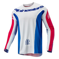 Alpinestars 2024 Techstar Pneuma Jersey Blue/Mars Red/White Product thumb image 2