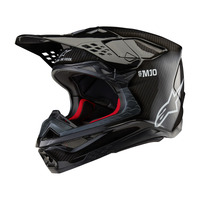 Alpinestars Supertech SM10 Solid Helmet ECE 22.06 Gloss Black/Carbon Product thumb image 2