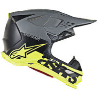 Alpinestars Supertech SM8 Radium Off Road Helmet Matte Black/Fluro Yellow Product thumb image 2