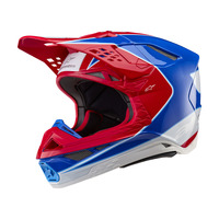Alpinestars Supertech SM10 Aeon Helmet ECE 22.06 Bright Red/Blue Gloss  Product thumb image 2