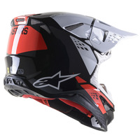 Alpinestars SM8 Factory Off Road Helmet Black/White/FLU Red Product thumb image 2