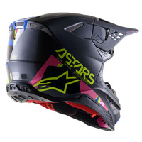 Alpinestars Supertech SM8 Echo ECE Off Road Helmet Blue/FLU YEL/FLU PNK Product thumb image 2