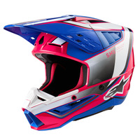 Alpinestars SM5 Sail Helmet ECE 22.06 White/Diva Pink/Enamel/Blue Gloss  Product thumb image 2