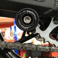 GBRacing 10mm Paddock Stand / Swingarm Crash Bobbin Set for Kawasaki Product thumb image 2