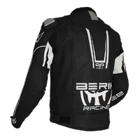 Berik Apex Leather Jacket Black / White Product thumb image 2