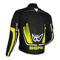 Berik Strada Leather Jacket Black / Hi-Viz Product thumb image 2