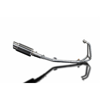 Kawasaki Ninja 250R 2008-2013 200MM Round Carbon 2 Into 1 Full Exhaust System Product thumb image 2