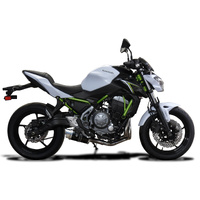 Kawasaki Z650 2017-2020 200MM Round Carbon 2 Into 1 Complete Exhaust System Product thumb image 2