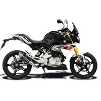 BMW G310R G310GS 17-24 200MM Round Carbon DE-CAT Full Exhaust System Product thumb image 2