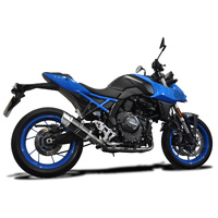 Suzuki GSX-8S 2023-2025 / Mini 200mm (8 inch) Carbon Fibre Round Silencer 2 into 1 Complete System Product thumb image 2