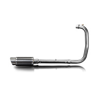 Royal Enfield 350 Bullet Classic 22-25 200MM Round Carbon Full Exhaust System Product thumb image 2