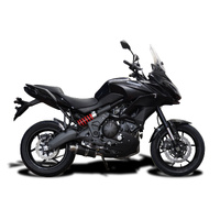 Kawasaki KLE650 Versys 15-23 225MM Oval Carbon Full Exhaust System Product thumb image 2