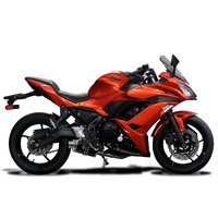 Kawasaki Ninja 650-Z650 2017-2024 225MM Oval Carbon Complete Exhaust System Product thumb image 2