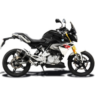 BMW G310R G310GS 17-24 225MM OVAL CARBON DE-CAT FULL EXHAUST SYSTEM Product thumb image 2