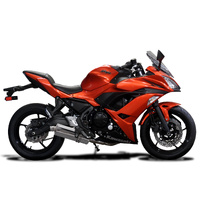 Kawasaki Ninja 650-Z650 2017-2024 350MM Oval Stainless Complete Exhaust System Product thumb image 2