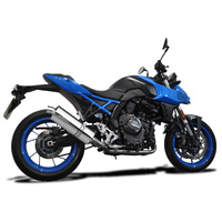 Suzuki GSX-8S 2023-2025 / Oval 350mm (14 inch) Silencer 2 into 1 Complete System 304 Stainless Steel Product thumb image 2
