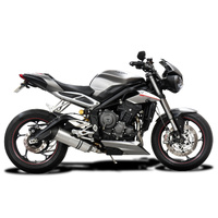Triumph Street Triple 765RS/S/R 660 S 17-22 DE-CAT 343MM X-OVAL Titanium Exhaust Product thumb image 2