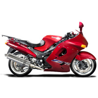 Kawasaki ZZR1100C/D 1990-2001 4 Into 1 450MM Oval Stainless Exhaust System Product thumb image 2