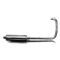 Royal Enfield 350 Bullet Classic 22-25 450MM Oval Stainless Full Exhaust System Product thumb image 2
