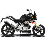 BMW G310R G310GS 17-24 450MM Oval Carbon DE-CAT Full Exhaust System Product thumb image 2