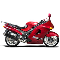 Kawasaki ZZR1100C/D 1990-2001 4 Into 1 450MM Oval Carbon Exhaust System Product thumb image 2