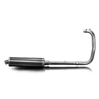 Royal Enfield 350 Bullet Classic 22-25 450MM Oval Carbon Full Exhaust System Product thumb image 2