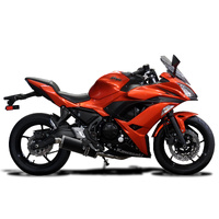 Kawasaki Ninja 650-Z650 2017-2024 350MM Oval Carbon Complete Exhaust System Product thumb image 2