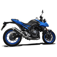 Suzuki GSX-8S 2023-2025 / Oval 350mm (14 inch) Suzuki Carbon Fibre Silencer 2 into 1 Complete System Product thumb image 2