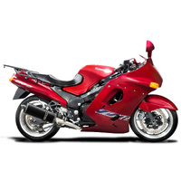 Kawasaki ZZR1100C/D 1990-2001 4 Into 1 350MM Oval Carbon Exhaust System Product thumb image 2