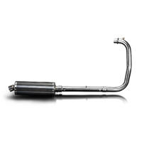 Royal Enfield 350 Bullet Classic 22-25 350MM Oval Carbon Full Exhaust System Product thumb image 2