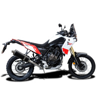 Yamaha XT700 Tenere 19-25 350MM Oval Carbon DE-CAT Full Exhaust System Product thumb image 2