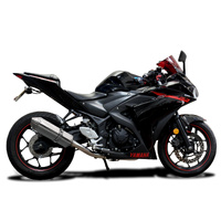 Yamaha YZF-R3 MT-03 2015-2024 320MM TRI-OVAL Stainless Full Exhaust System Product thumb image 2