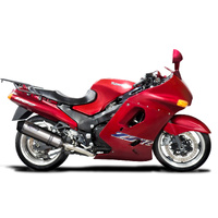 Kawasaki ZZR1100C/D 1990-2001 4 Into 1 343MM X-OVAL Stainless Full Exhaust Syste Product thumb image 2