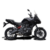 Kawasaki KLE650 Versys 15-23 225MM Oval Stainless Full Exhaust System Product thumb image 2