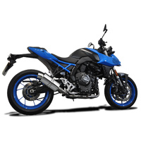 Suzuki GSX-8S 2023-2025 / SS70 Oval 225mm (9 inch) Silencer 2 into 1 Complete System 304 Stainless S Product thumb image 2